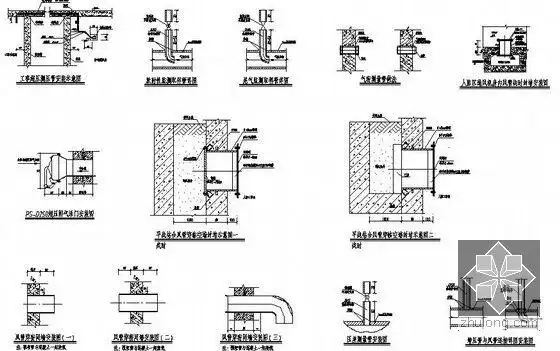 风管安装大样图