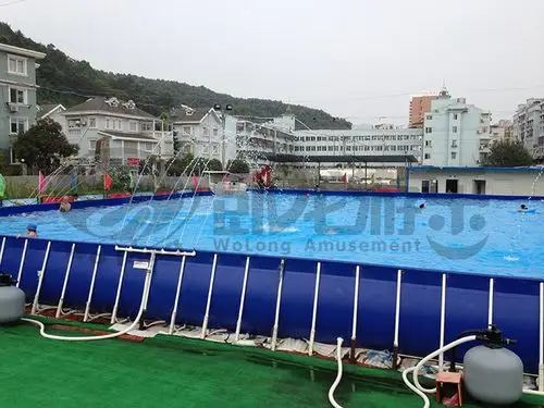 成人塑料框架游泳池