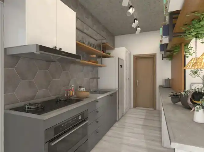 欧式橱柜北欧风格简约厨房78