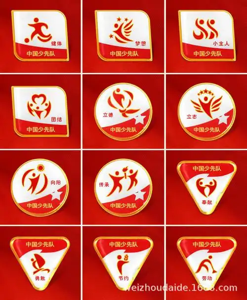 红领巾奖章基础章小学少先队评级火炬章红旗章红星章星级章定制