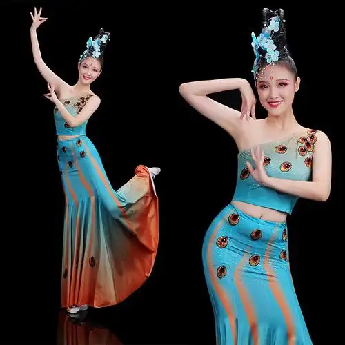 傣族舞蹈服饰图片