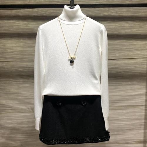 新颖哥弟特女装专柜正品2021春装新款修身羊毛高领打底针织衫毛衣