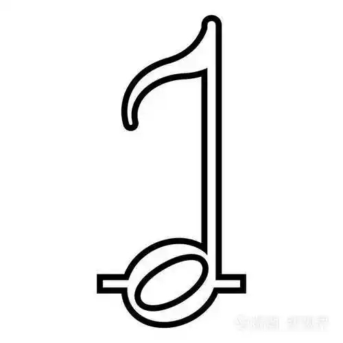 再画出音符的小根根 就是指旁边的音杆,若在第三线高音谱号指7,低音