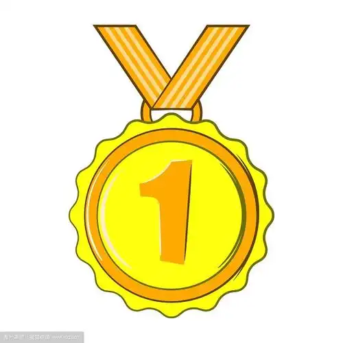 奖章第一名图标卡通风格