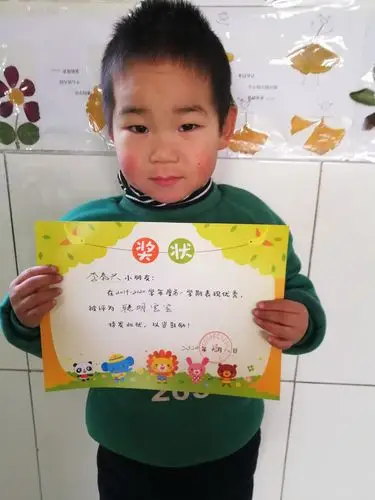 【枣园学区学校】"快乐成长,我们发奖状啦"——朱各务幼儿园中班