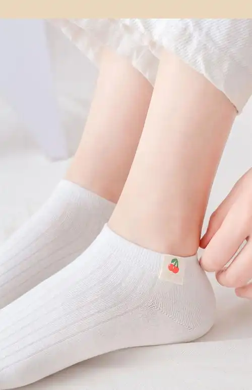 白色袜子女短袜纯棉浅口日系学生可爱船袜夏季薄款短筒袜全棉低帮