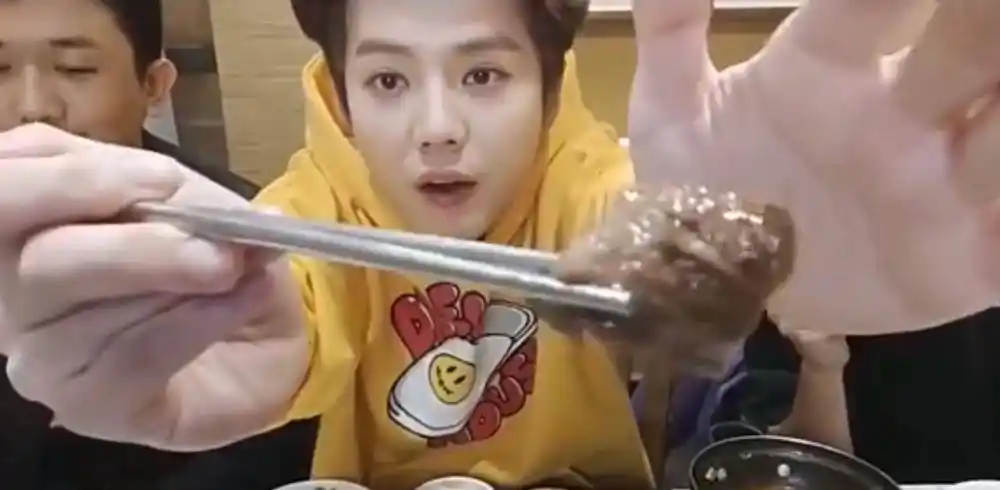 鹿晗的这一条吃饭的视频,也是非常有味道的了.