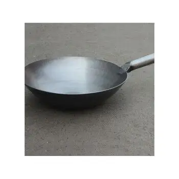 铁锅加厚无涂层熟铁锅锻打非生铁锅厨师用炒菜锅大马勺锅 32cm铁锅