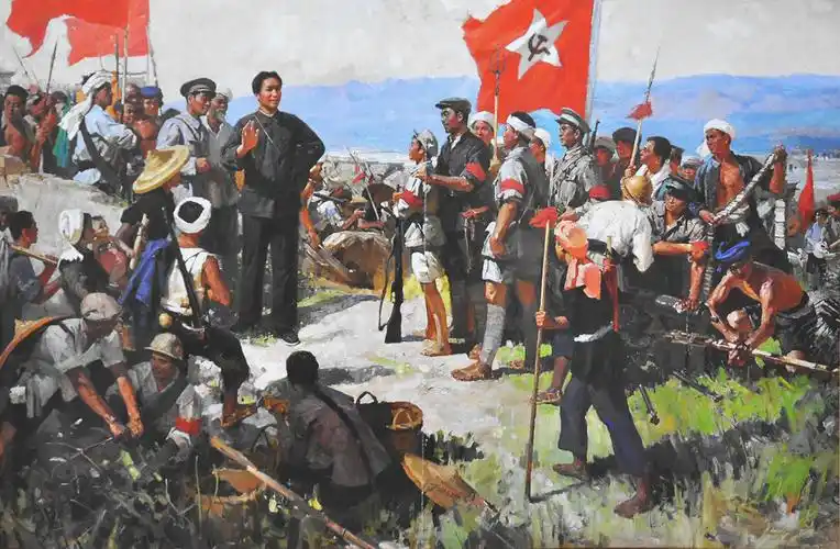 彭彬1964作 202×156cm解放江山岛 彭彬作本