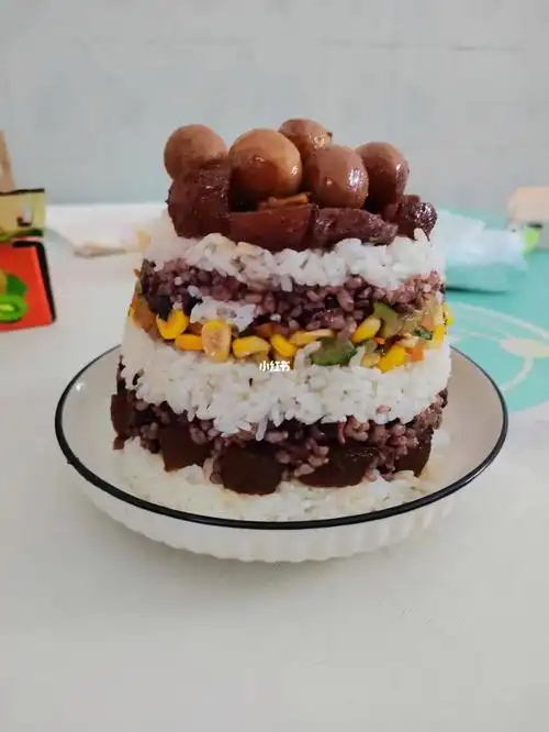 大米饭蛋糕祝我生日快乐