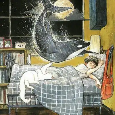 手绘插画清新系头像男