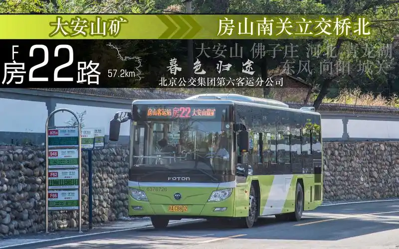 【0531·pov-0079】北京公交房(f)22路 大安山矿→房山南关立交桥北