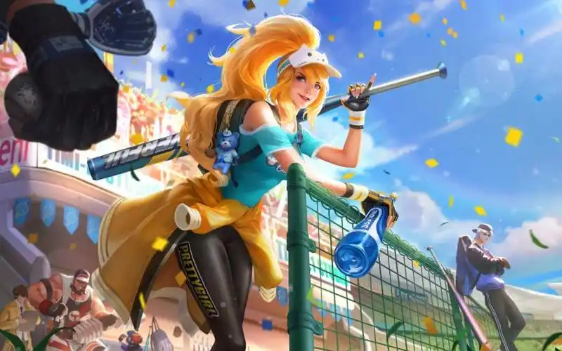 制作视频的时候天美还没放出花木兰新皮肤的海报,所以视频里自己p了一