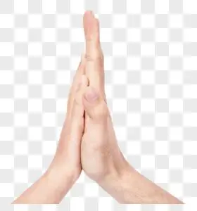 击掌表达默契图片素材