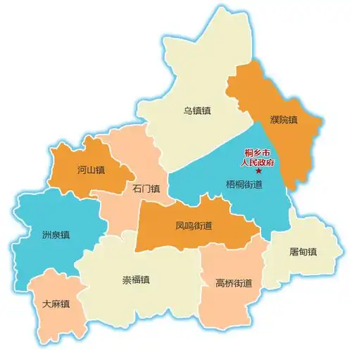 桐乡市人民政府 行政区划图