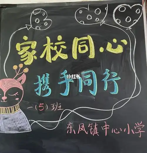 家长会黑板报