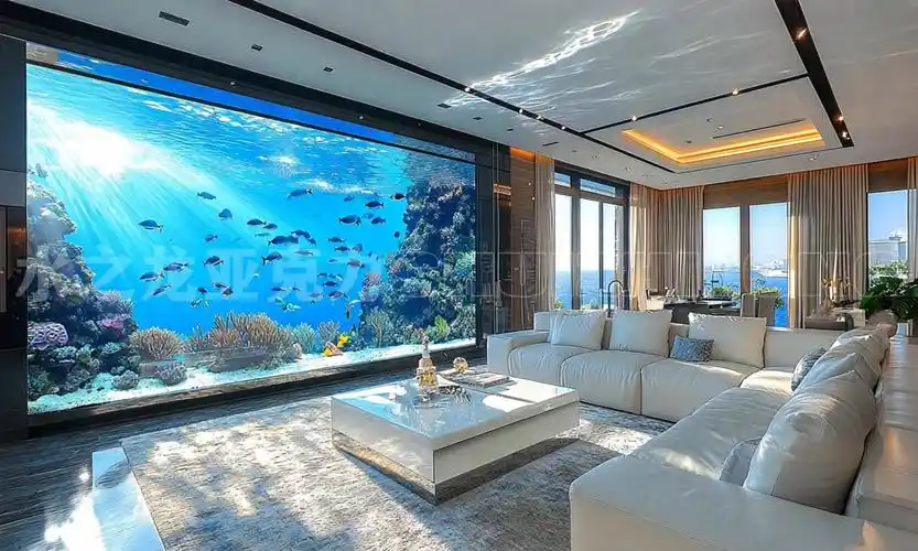 别墅鱼缸这样做,新年红红火火