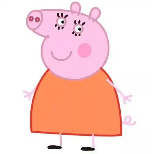 几个步骤教你画出一只漂亮的小猪佩奇猪妈妈简笔画