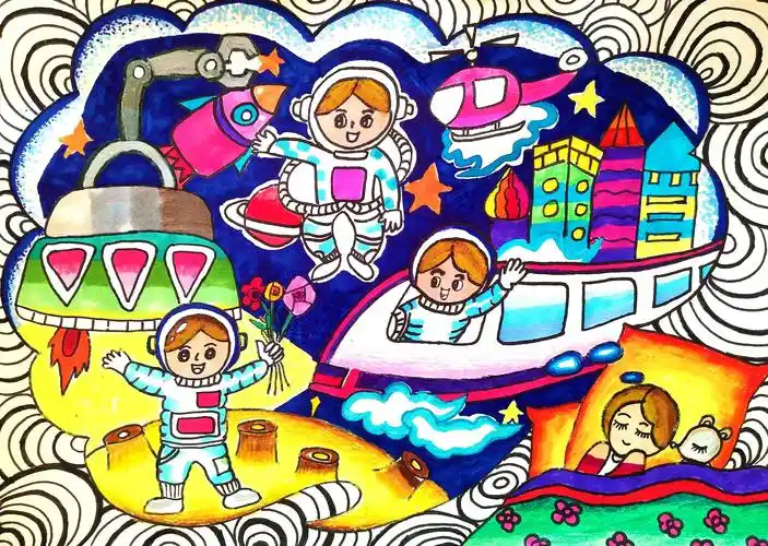 "童绘新疆·畅想2035"第五批入围作品展示