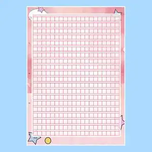 a4彩色卡通作文格稿纸信纸400格单面书写纸练习纸可定制