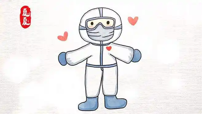 医护人员简笔画可爱的医护人员