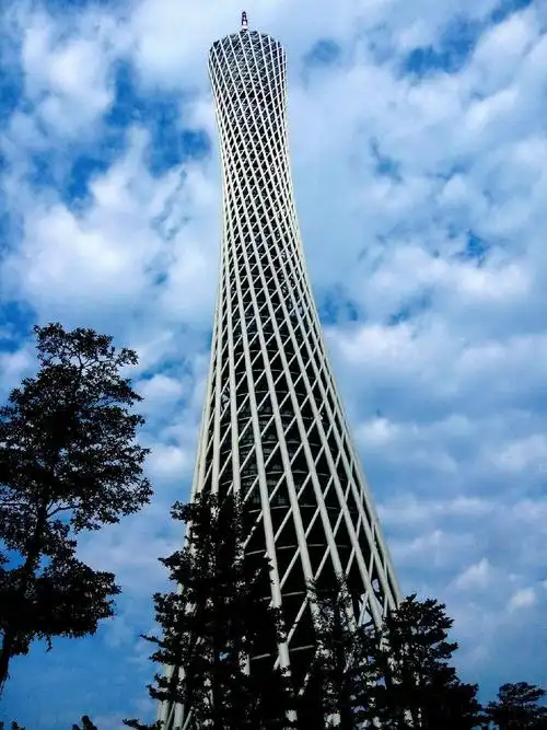 夜晚的小蛮腰更迷人,五颜六色的灯光打在上面,散发着神秘的色彩.