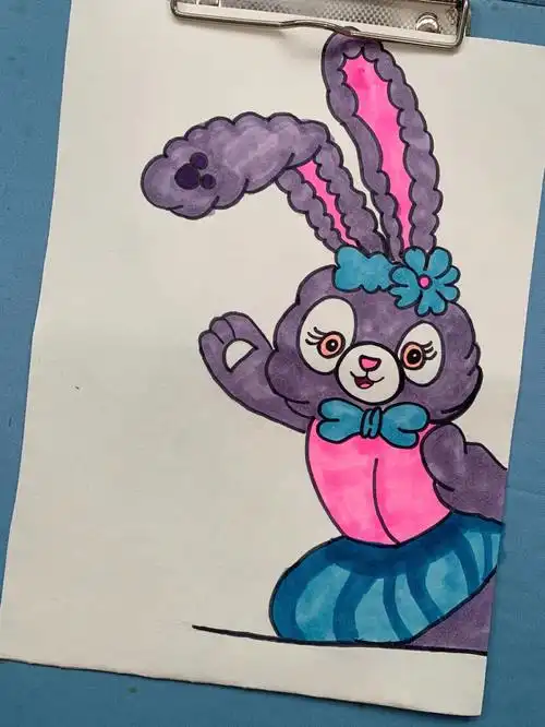 马克笔星黛露附线稿