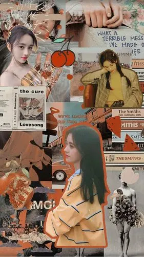 鞠婧祎拼贴壁纸