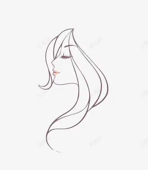手绘简笔画教程侧颜女生头像简笔画人体侧面半身的简笔画卡通人物动漫