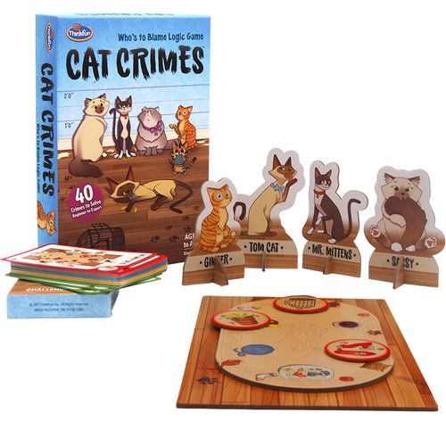 美国thinkfun 淘气猫儿童简单益智卡通创意逻辑推理 解决问题游戏