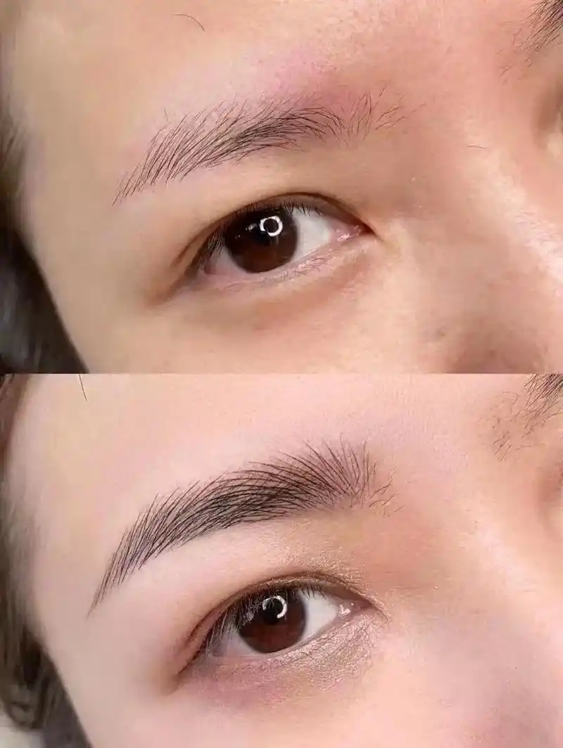 今日雾眉丝雾眉作品 #手工雾眉 #眉型设计#眉毛#雾眉渐变 - 抖音