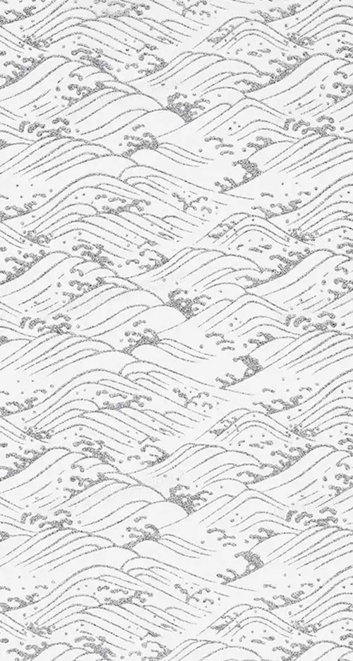 黑白水波设计手绘