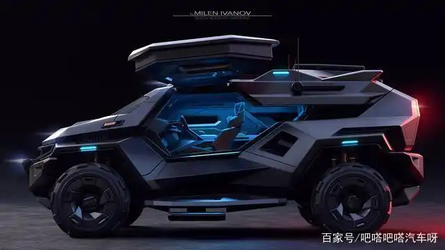 由milen ivanov设计,超级科幻未来装甲车 armortruck