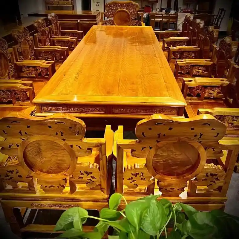 金丝楠木家具 金丝楠木(小叶桢楠)会议桌,搭 - 抖音