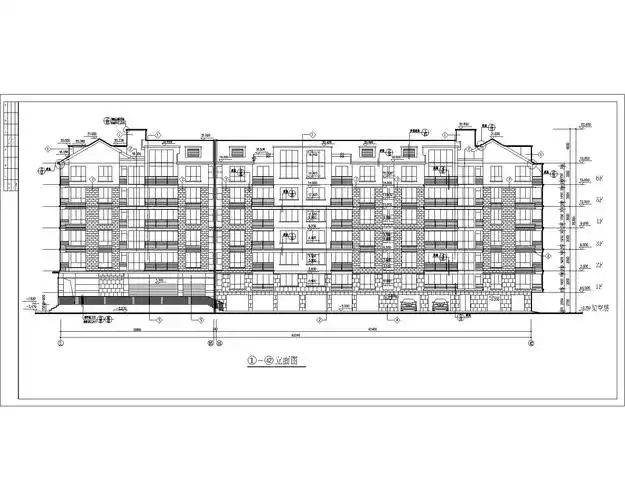 某住宅楼立剖面施工图 - 建筑图纸 - 建筑酷 by www.jzkoo.net