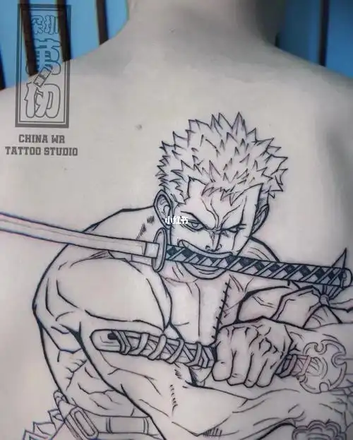 深圳纹身  #我的纹身分享  #刺青  #索隆  #纹身手稿  #老传统花臂