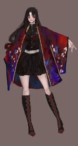 鬼灭oc p3是羽织花纹 p4.