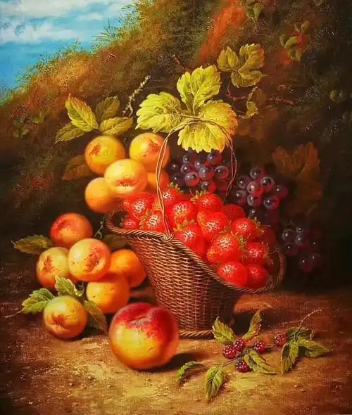 油画水果