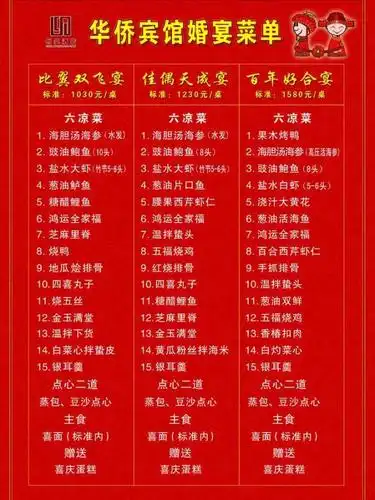 首页 画册 菜单/菜谱画册(封面) 婚宴菜单图片