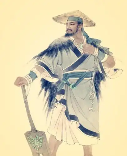 常见的大禹画像中,他为何总是手执一柄"叉子",这东西能治水?