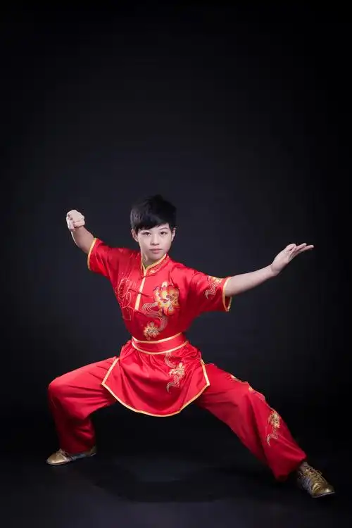 功夫小子:谷文泽-武术服,器械写真集(红)