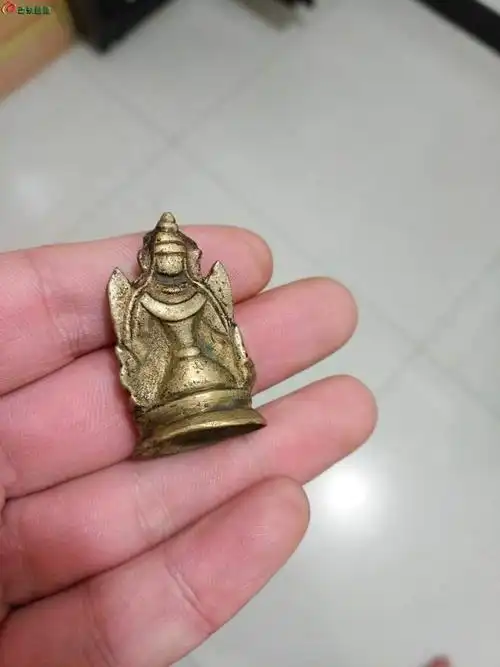 包清代.鎏金佛像.寸佛