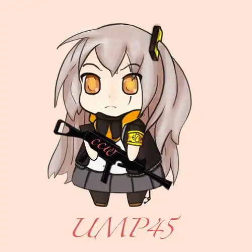 少女前线萌战ump45的萌战应援同人图q萌已编辑