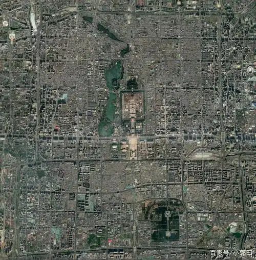 2020年卫星地图中的北京城