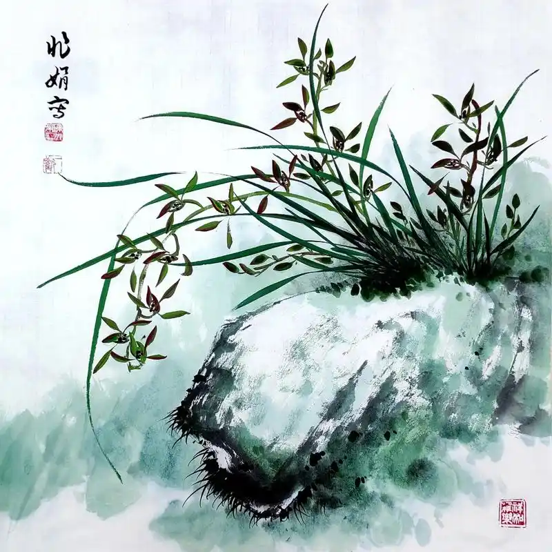 陈兆娟国画兰花作品,四尺斗方.#画画 #艺术收藏 #传统文化 - 抖音