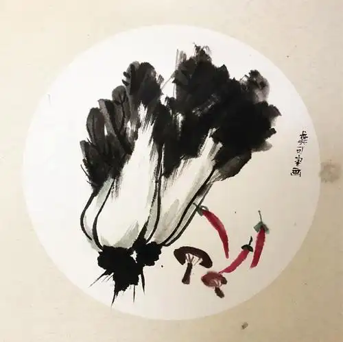 少儿书画作品-白菜/儿童书画作品白菜欣赏_中国少儿美术网