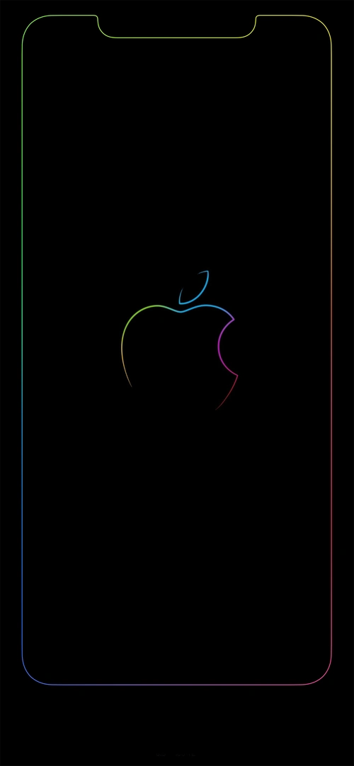 iphone xs max跑马灯壁纸 苹果xs max边框发光壁纸高清下载