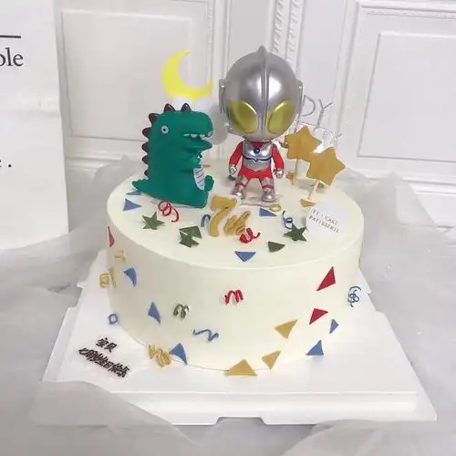 咸蛋超人奥特曼生日蛋糕儿童蛋糕动物奶油合肥同城新鲜生日蛋糕