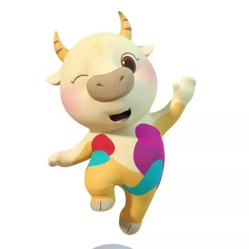 五彩斑斓的牛春晚动漫生肖吉祥物前几日,官宣了春晚又有新动作了天9