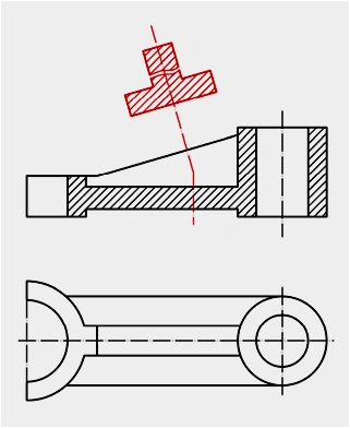 下图轴的断面图表达是否正确? [图].